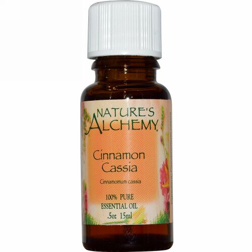 Nature's Alchemy, シナモンカシア、 エッセンシャルオイル、 .5 oz (15 ml) (Discontinued Item)
