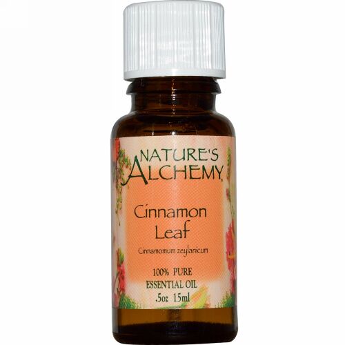Nature's Alchemy, シナモンリーフ, エッセンシャルオイル, .5オンス (15 ml) (Discontinued Item)