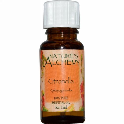 Nature's Alchemy, シトロネラ、 エッセンシャルオイル、 .5 oz (15 ml) (Discontinued Item)