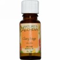 Nature's Alchemy, クラリーセージ, エッセンシャルオイル, .5 オンス (15 ml) (Discontinued Item)