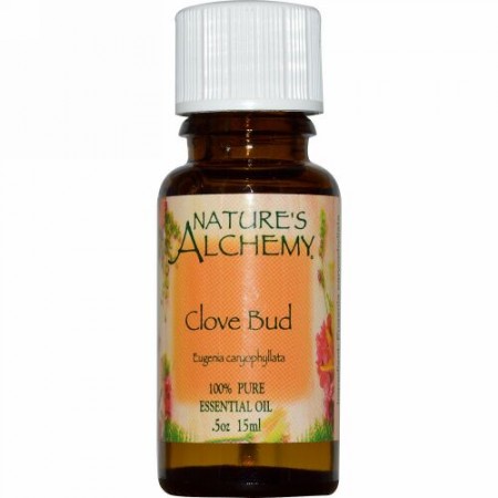 Nature's Alchemy, クローブ バッド、 エッセンシャルオイル、 0.5 oz (15 ml) (Discontinued Item)