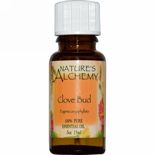 Nature's Alchemy, クローブ バッド、 エッセンシャルオイル、 0.5 oz (15 ml) (Discontinued Item)