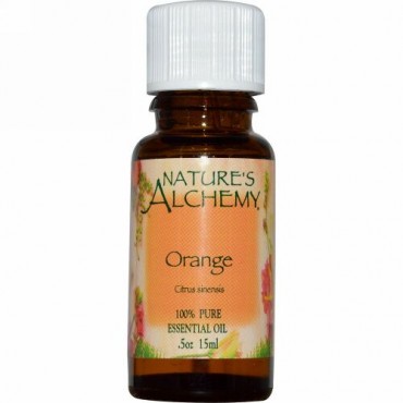 Nature's Alchemy, オレンジ, エッセンシャルオイル, .5 オンス (15 ml) (Discontinued Item)