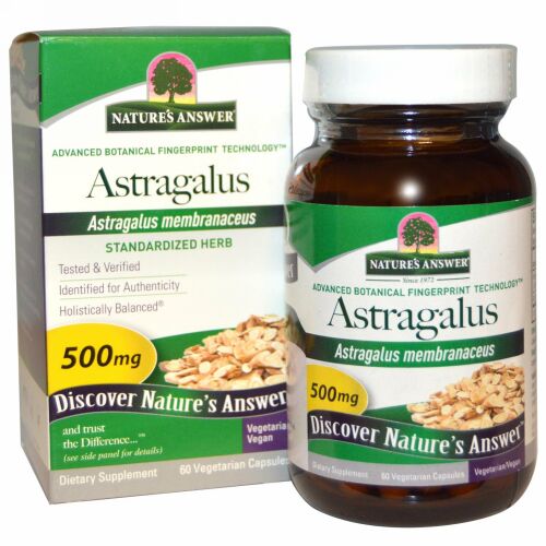 Nature's Answer, アストラガルス、 500 mg、 60植物性カプセル (Discontinued Item)