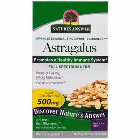 Nature's Answer, Astragalus, 500 mg, 90 Vegetarian Capsules