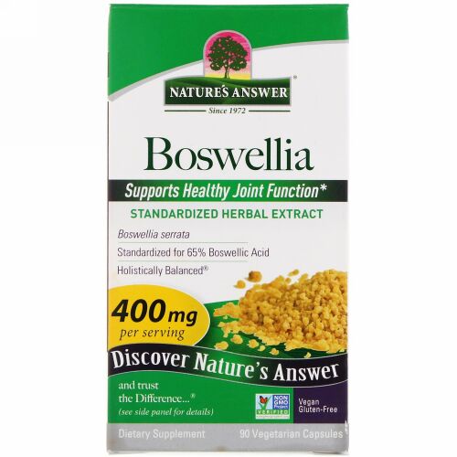 Nature's Answer, ボスウェリア、400 mg、植物性カプセル90粒