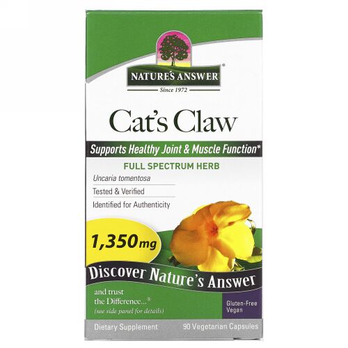 Nature's Answer, キャッツクロー、1,350mg、ベジカプセル90粒