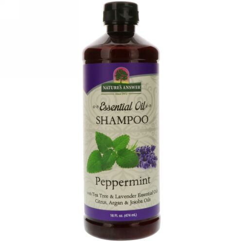 Nature's Answer, エッセンシャルオイル、シャンプー、ペパーミント、16液量オンス (474 ml) (Discontinued Item)
