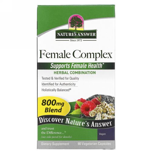 Nature's Answer, フィーメルコンプレックス、 ハーブコンビネーション、 800 mg、 90ベジキャップ