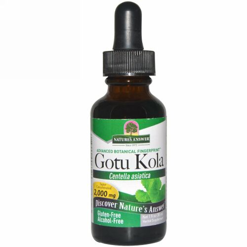 Nature's Answer, ゴツコラハーブ、アルコールフリー、 1液量オンス (30 ml)
