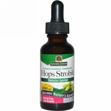 Nature's Answer, ホップストロボイル、 低 アルコール、 2000 mg、 1 fl oz (30 ml) (Discontinued Item)