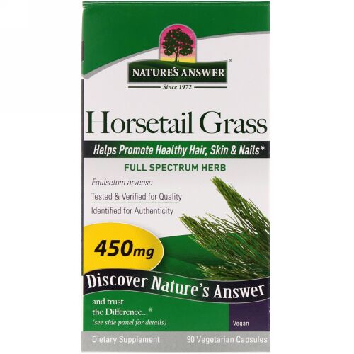 Nature's Answer, Horsetail Grass（トクサ）　450 mg, ベジカプセル90錠