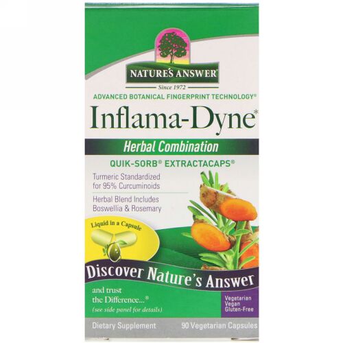 Nature's Answer, Inflama-Dyne, Herbal Combination, 90 Vegetarian Capsules (Discontinued Item)