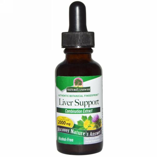 Nature's Answer, 肝臓サポート、 アルコール不使用、 2000 mg、 1 fl oz (30 ml)