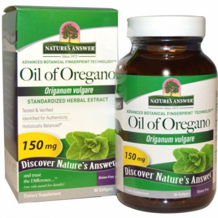 Nature's Answer, オレガノオイル、 オレガノ、 150 mg、 90ソフトジェル