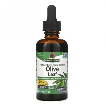 Nature's Answer, Olive Leaf, Alcohol-Free, 50 mg, 2 fl oz (60 ml)