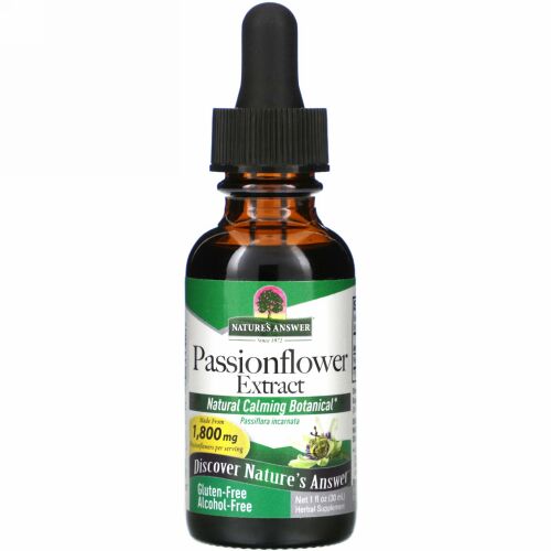 Nature's Answer, Passionflower Extract, Alcohol-Free, 1 fl oz (30 ml)