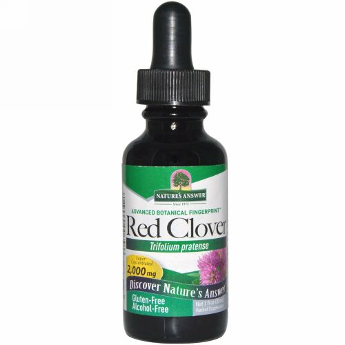 Nature's Answer, レッドクローバー、 アルコール不使用、 2000 mg、 1 fl oz (30 ml)