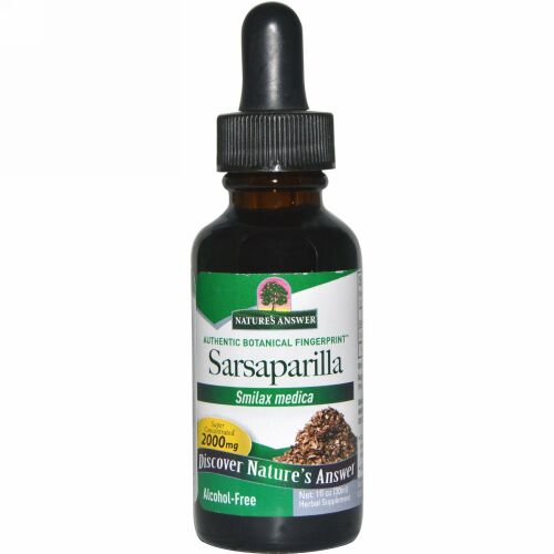 Nature's Answer, サルサパラリア、 アルコール 不使用、 2000 mg、 1 fl oz (30 ml)