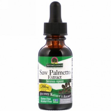 Nature's Answer, Saw Palmetto Extract, Alcohol-Free, 1,200 mg, 1 fl oz (30 ml)
