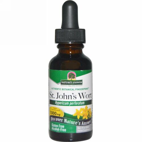 Nature's Answer, セントジョーンスワート、 アルコールフリー、 1000 mg、 1液量オンス (30 ml)
