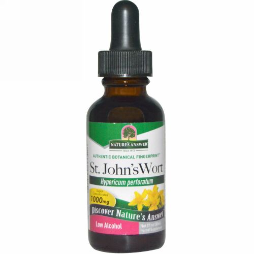 Nature's Answer, セントジョンズワート、 低 アルコール、 1000 mg、 1 fl oz (30 ml)
