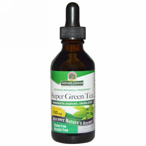 Nature's Answer, スーパー グリーンティー、 アルコール不使用、 2 fl oz (60 ml)