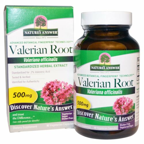 Nature's Answer, カノコソウ（Valerian）根の標準化エキス, 90粒（ベジタリアンカプセル） (Discontinued Item)