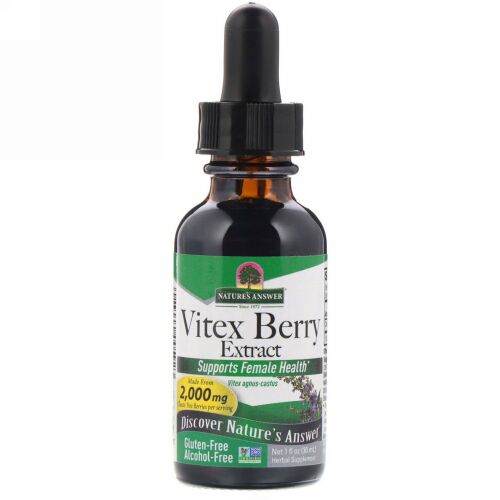 Nature's Answer, バイテックスベリーエキス、アルコールフリー、2,000mg、30ml（1fl oz）