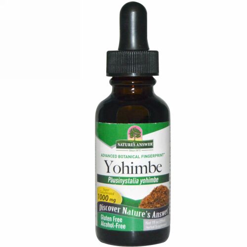 Nature's Answer, ヨヒンベ、 アルコール 不使用、 1000 mg、 1 fl oz (30 ml) (Discontinued Item)