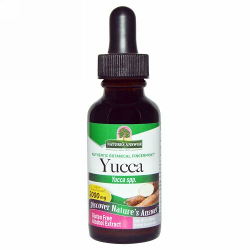 Nature's Answer, ユカ、 アルコール エキス、 2000 mg、 1 fl oz (30 ml)