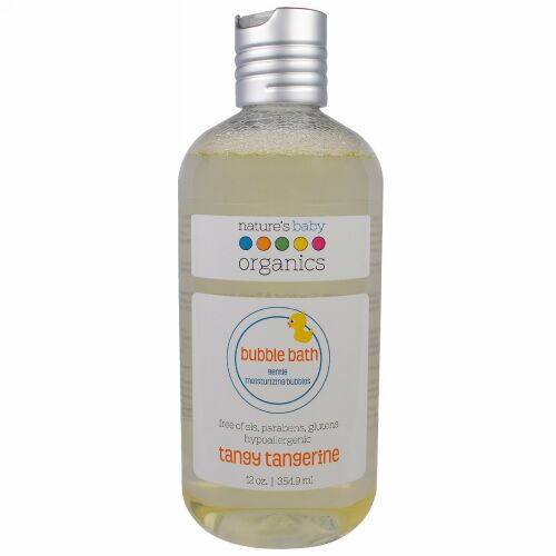 Nature's Baby Organics, バブルバス, ジェントルモイスチャライジングバブル, タンジータンジェリン, 12オンス (354.9 ml) (Discontinued Item)