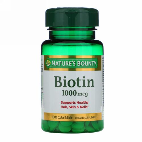 Nature's Bounty, ビオチン、1,000 mcg、100コーティング錠