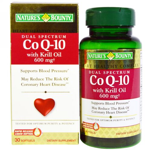 Nature's Bounty, Co Q-10、 クリルオイル、 30ソフトジェル (Discontinued Item)