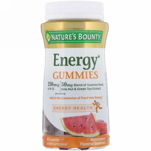 Nature's Bounty, エナジーグミ、スイカ風味、60粒