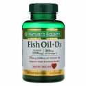 Nature's Bounty, フィッシュオイル + D3、90高速リリースソフトジェル
