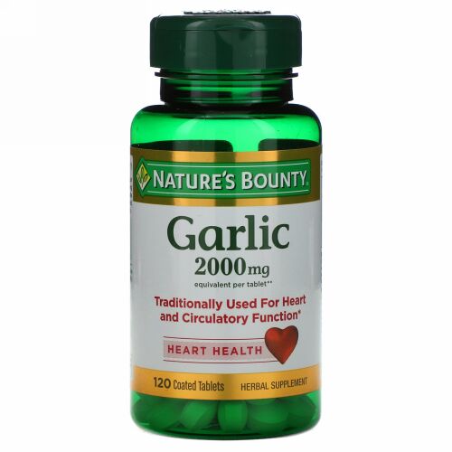 Nature's Bounty, ガーリック、2,000 mg、120コーティング錠
