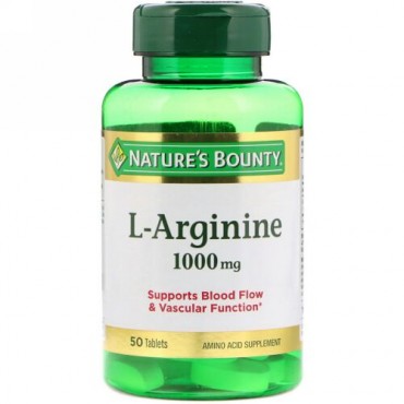 Nature's Bounty, L-アルギニン、 1000 mg、 50タブレット (Discontinued Item)