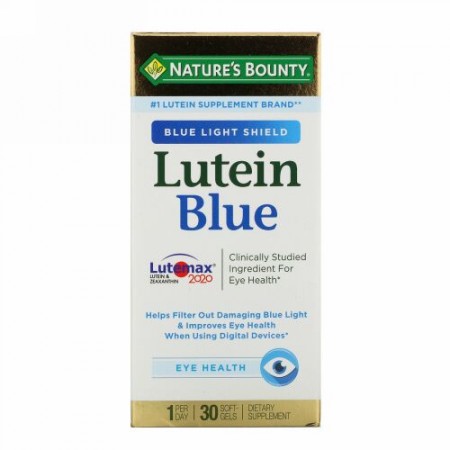Nature's Bounty, ルテインブルー、30ソフトジェル