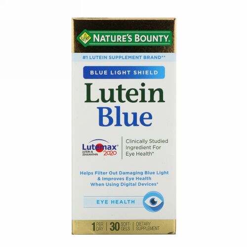 Nature's Bounty, ルテインブルー、30ソフトジェル