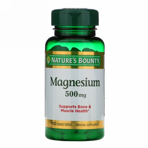 Nature's Bounty, マグネシウム、 ハイポテンシー、 500mg、 100錠