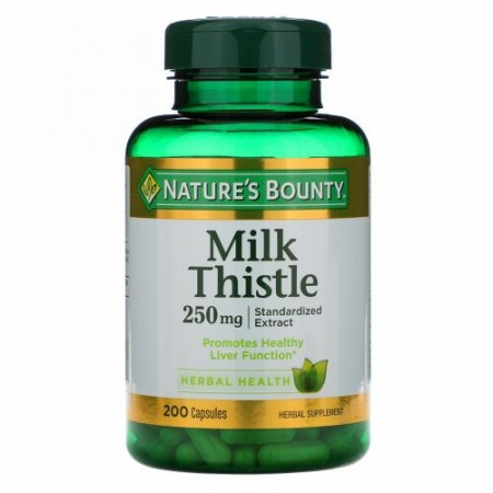 Nature's Bounty, ミルクチスル、250mg、200カプセル
