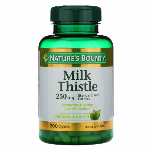Nature's Bounty, ミルクチスル、250mg、200カプセル