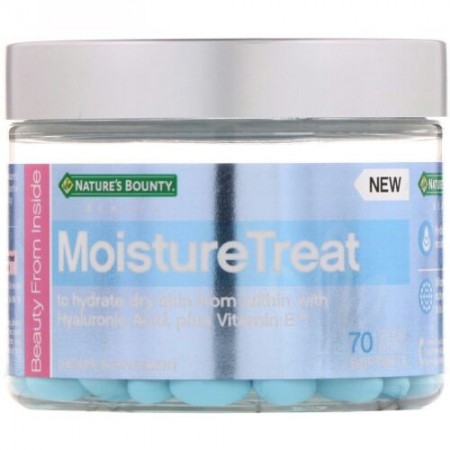 Nature's Bounty, モイスチャートリート、ソフトジェル70粒