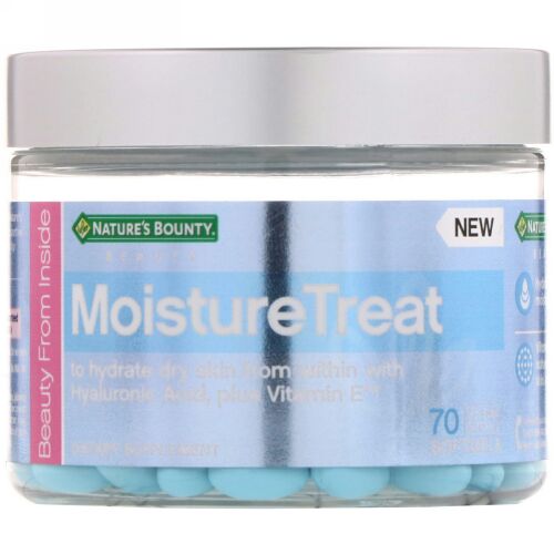 Nature's Bounty, モイスチャートリート、ソフトジェル70粒
