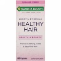 Nature's Bounty, オプティマルソリューション、健康な髪のためのケラチンフォーミュラ、60カプセル (Discontinued Item)