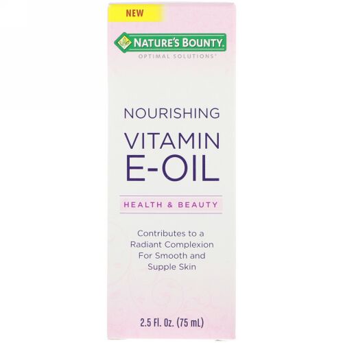 Nature's Bounty, 最適なソリューション、栄養豊富なビタミンEオイル、2.5 fl oz (75 ml) (Discontinued Item)