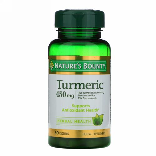 Nature's Bounty, ウコン, 450 mg, 60カプセル