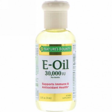 Nature's Bounty, ビタミンE-オイル, 30,000 IU, 74 ml