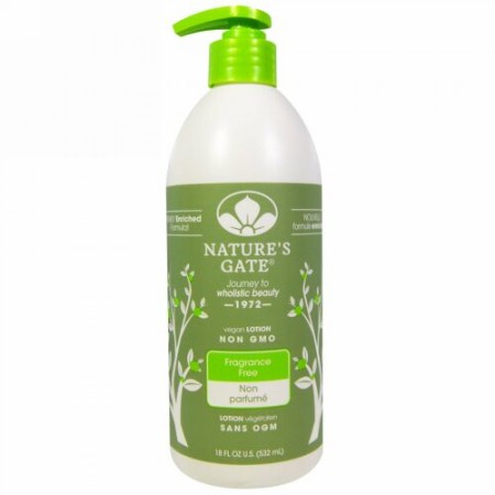Nature's Gate, ローション, 無香料, 18液量オンス（532 ml） (Discontinued Item)